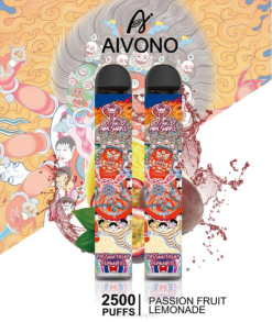 Vape おすすめ - パッションフルーツレモネード Aivono AIM SNAKE 2500 2B8R315