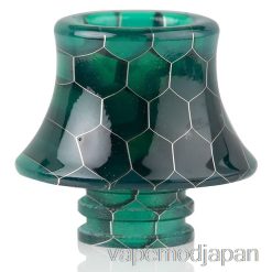 VAPE JAPAN 510 コーン スネークスキン レジン ドリップチップ グリーン