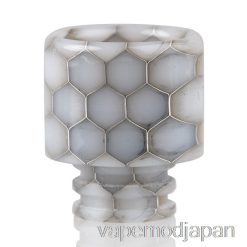 VAPE JAPAN 510 ヘビ革樹脂ドリップチップ ホワイト