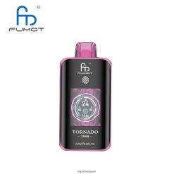 Vape Japan - ジューシーなピーチアイス Fumot Tornado 25000 使い捨て電子タバコ 6B0RVV7