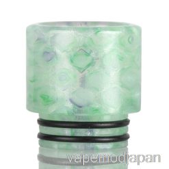 VAPE MOD 810 クリアスネークスキン樹脂ドリップチップ グリーン
